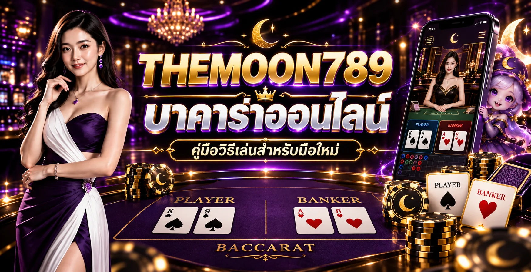 THEMOON789 บาคาร่าออนไลน์ วิธีเล่นสำหรับมือใหม่